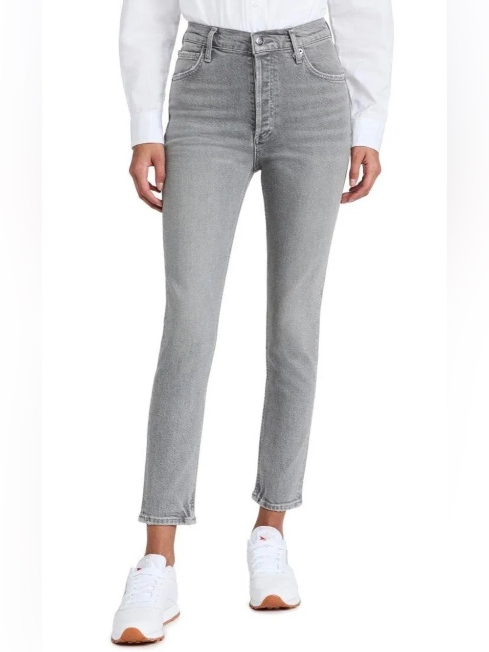AGOLDE Light Gray Denim Jeans